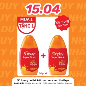 Sữa Chống Nắng Cực Mạnh Sunplay Super Block SPF50+ PA++++ 30Gr
