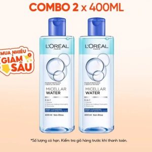 Nước Tẩy Trang 3 In 1 Micellar Làm Sạch Sâu L'Oréal Paris 400Ml